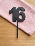 16 Cake Topper
