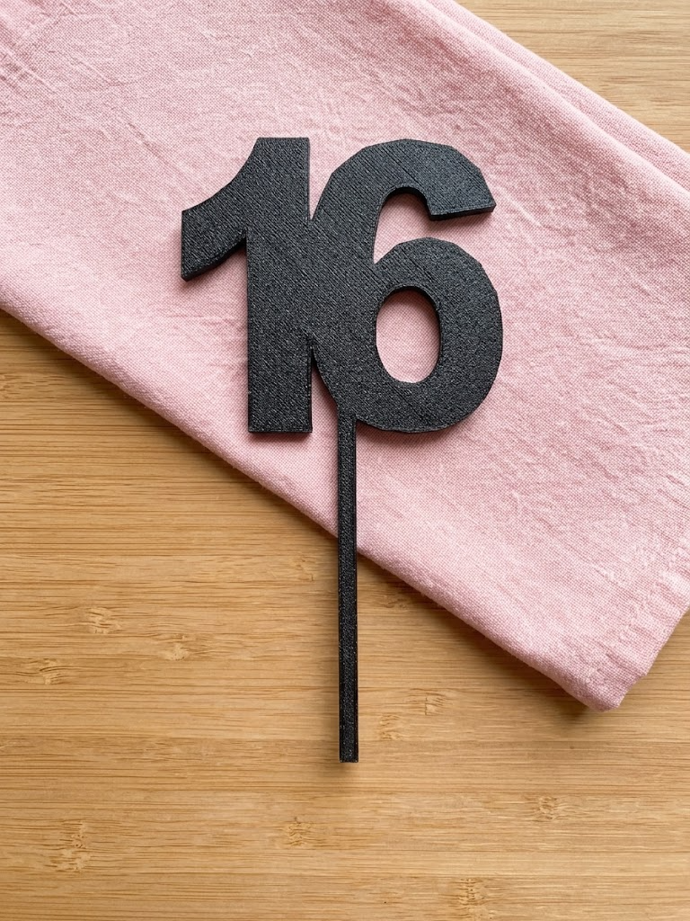 16 Cake Topper