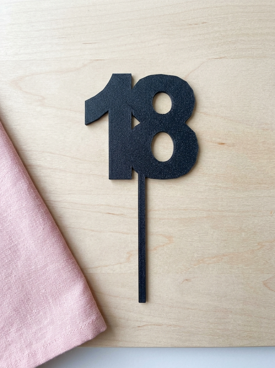 18 Cake Topper