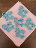 Baby Boy Cupcake Toppers